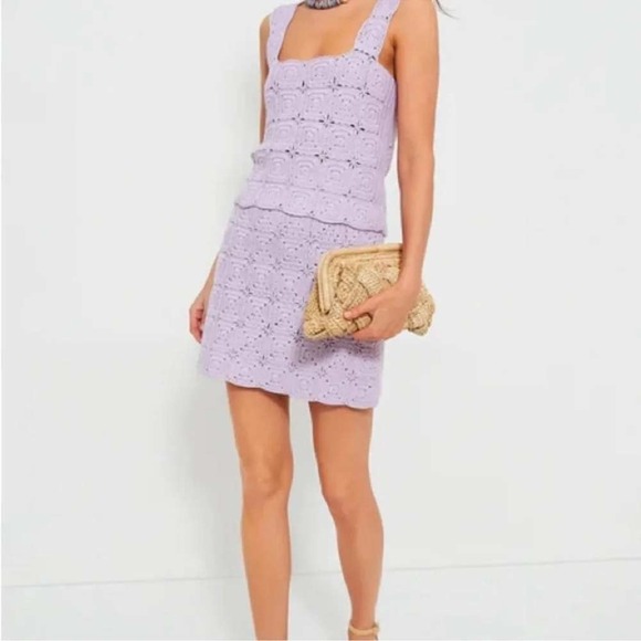 Tuckernuck Dresses & Skirts - Tuckernuck Hyacinth House Colby Lavender Crochet Mini Skirt & Top Set Sz L New